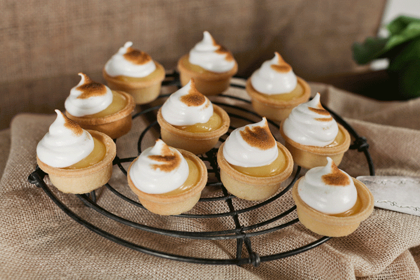 Lime Curd Tarts With Toasted Meringue