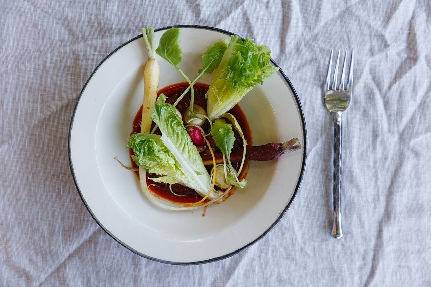 Rare Treat: Summer Veg and Nduja Dressing