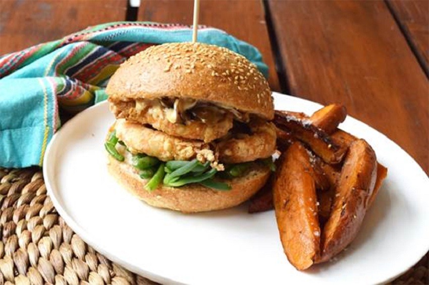 Crispy Prawn Burger Recipe