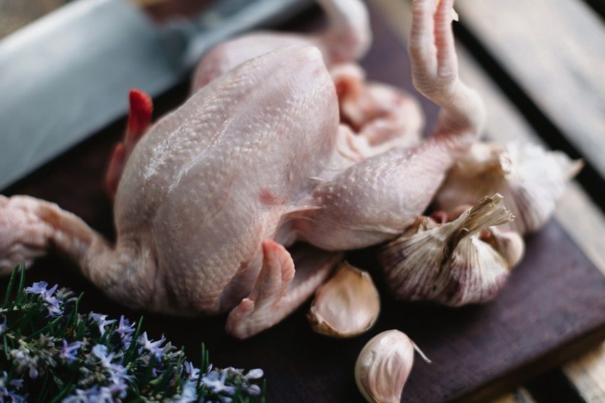Rare Treat: Poached Chicken with Spring Vegetable Morels Recipe