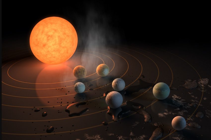 Seven Earth-Sized Planets Discovered Orbiting a Nearby Star