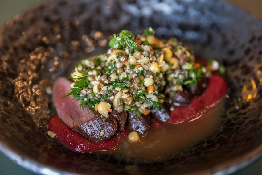 Rare Treat: Grilled Kangaroo Loin with Grains Recipe