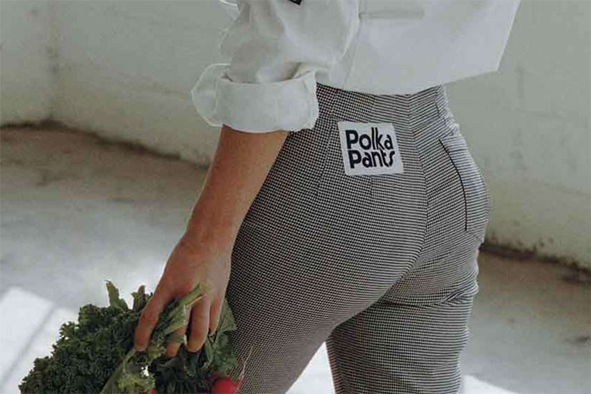 Polka dot chef pants sale