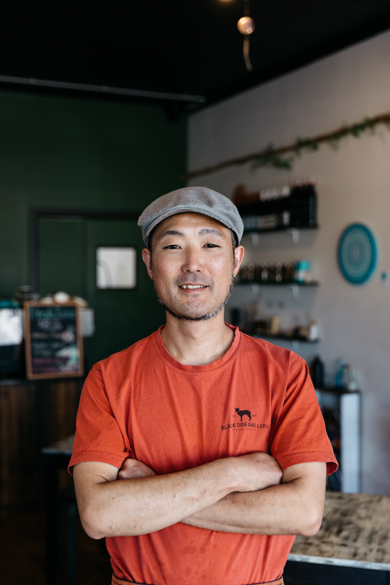 Black Dog Gallery owner/chef Jun Abe