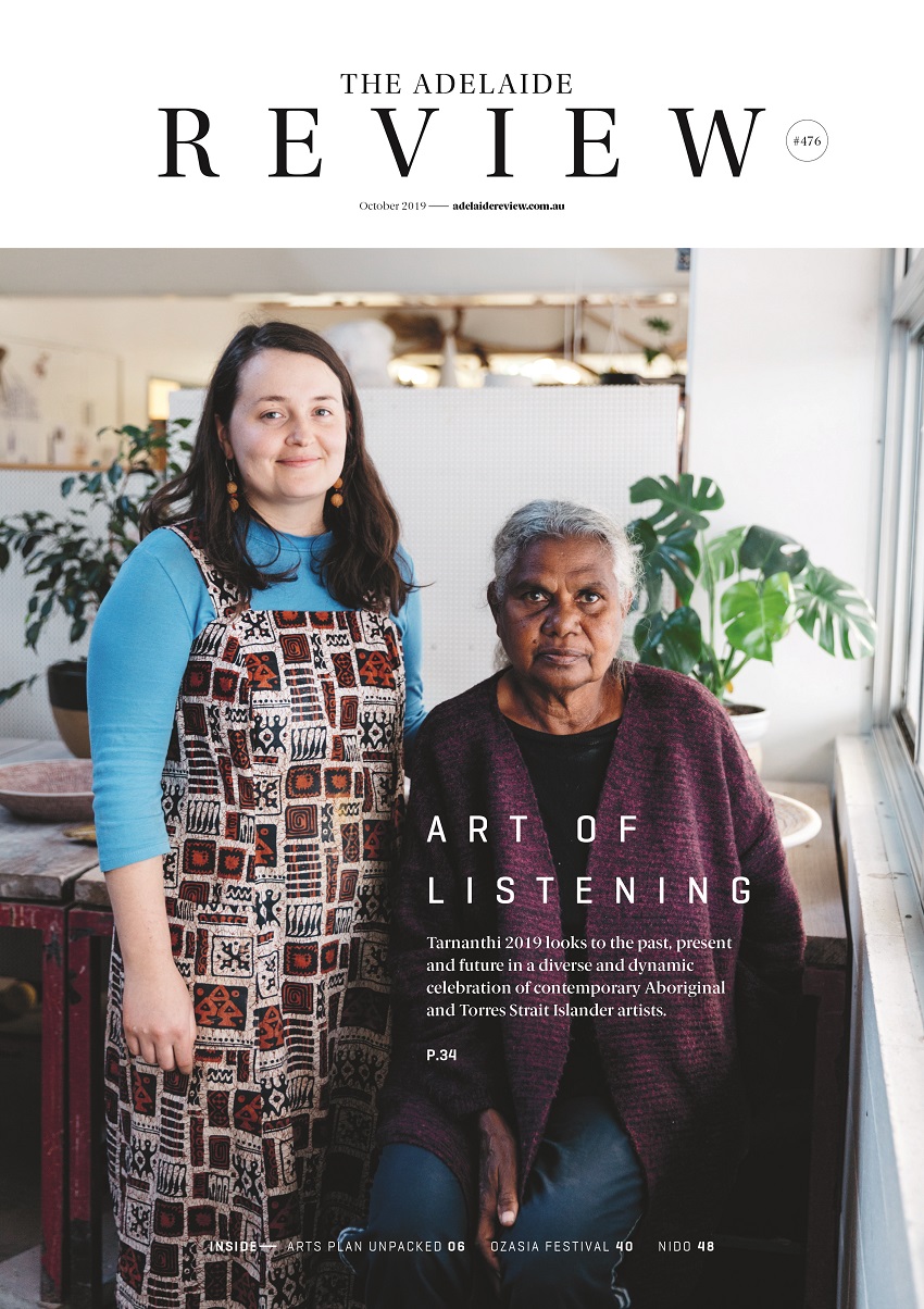 Regina Pilawuk Wilson and Ashlee Hopkins' Tarnanthi collaboration is our October 2019 cover story