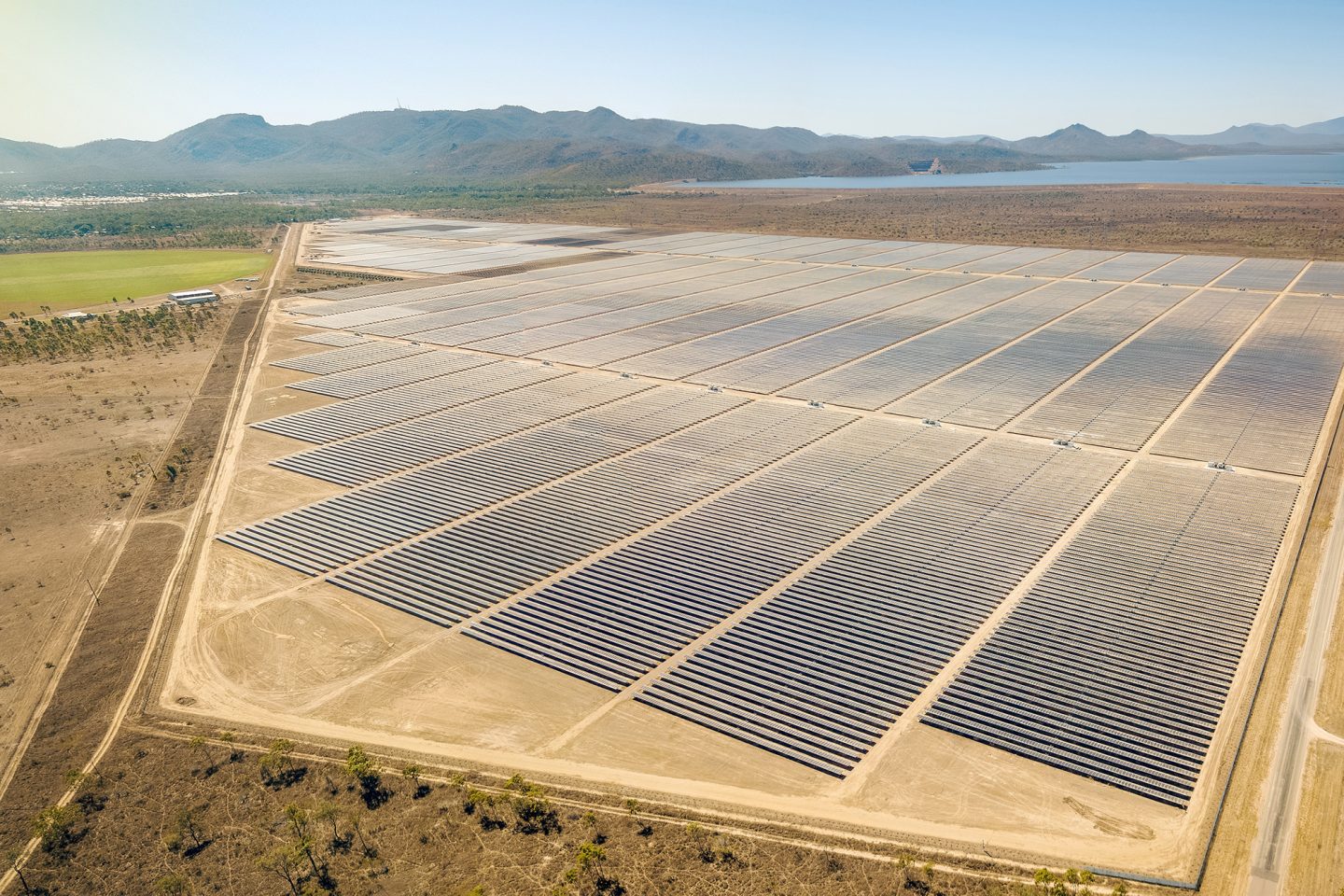 Solar energy farm in Townsville
