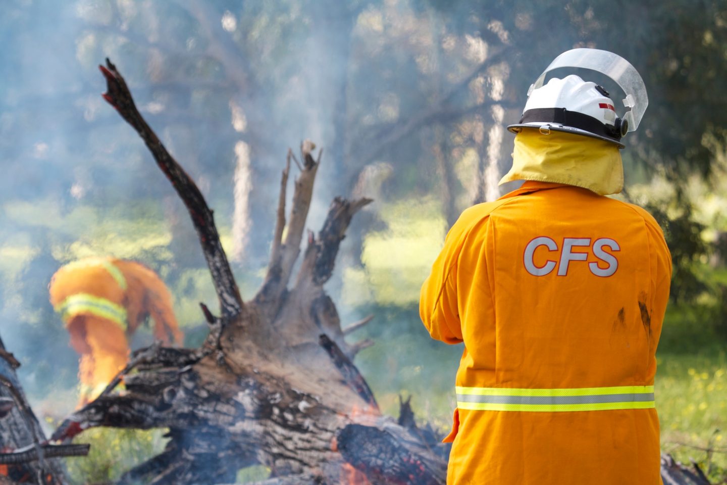 CFS crew members at a burnoff, important work that has become more difficult as fire seasons grow longer