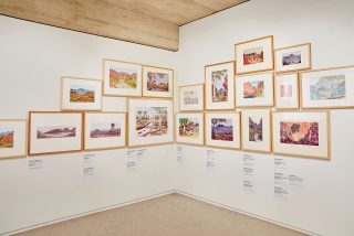 Installation view: Tjina Nurna-ka, Pmarra Nurna-kanha, Itla Itla Nurna-kanha: Our Family, Our Country, Our Legacy, Tarnanthi 2019, Flinders University Museum of Art, Bedford Park