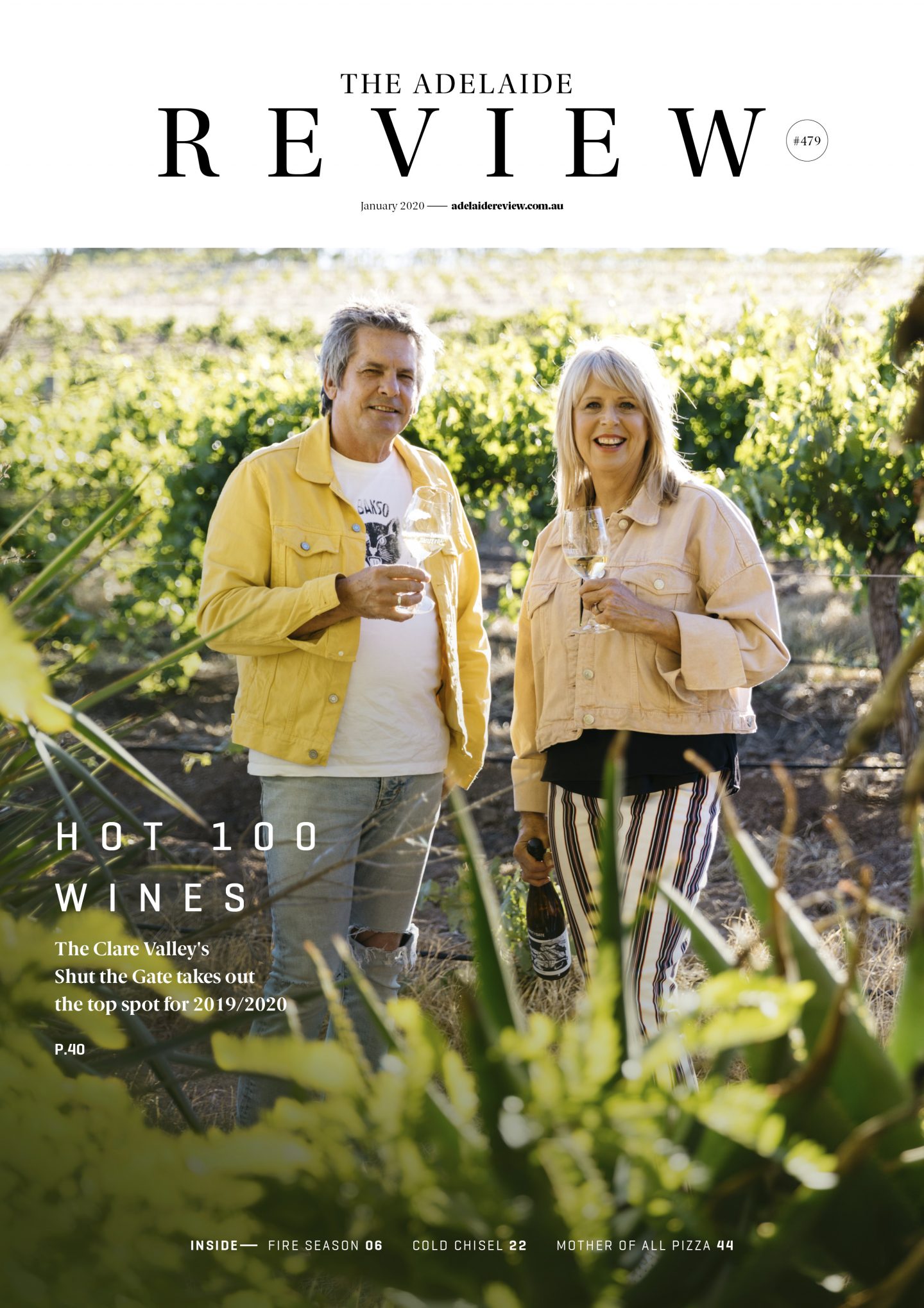 Shut the Gate Wines on the cover of our January 2020 edition