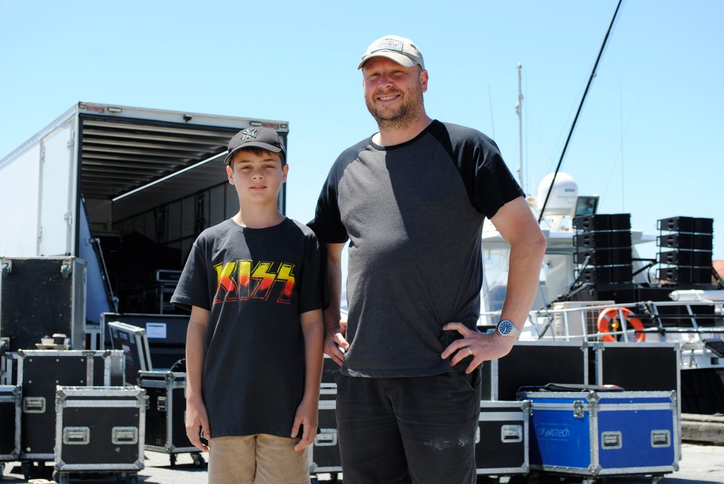 Kiss concert ticket winners Max and Mark Pannenburg