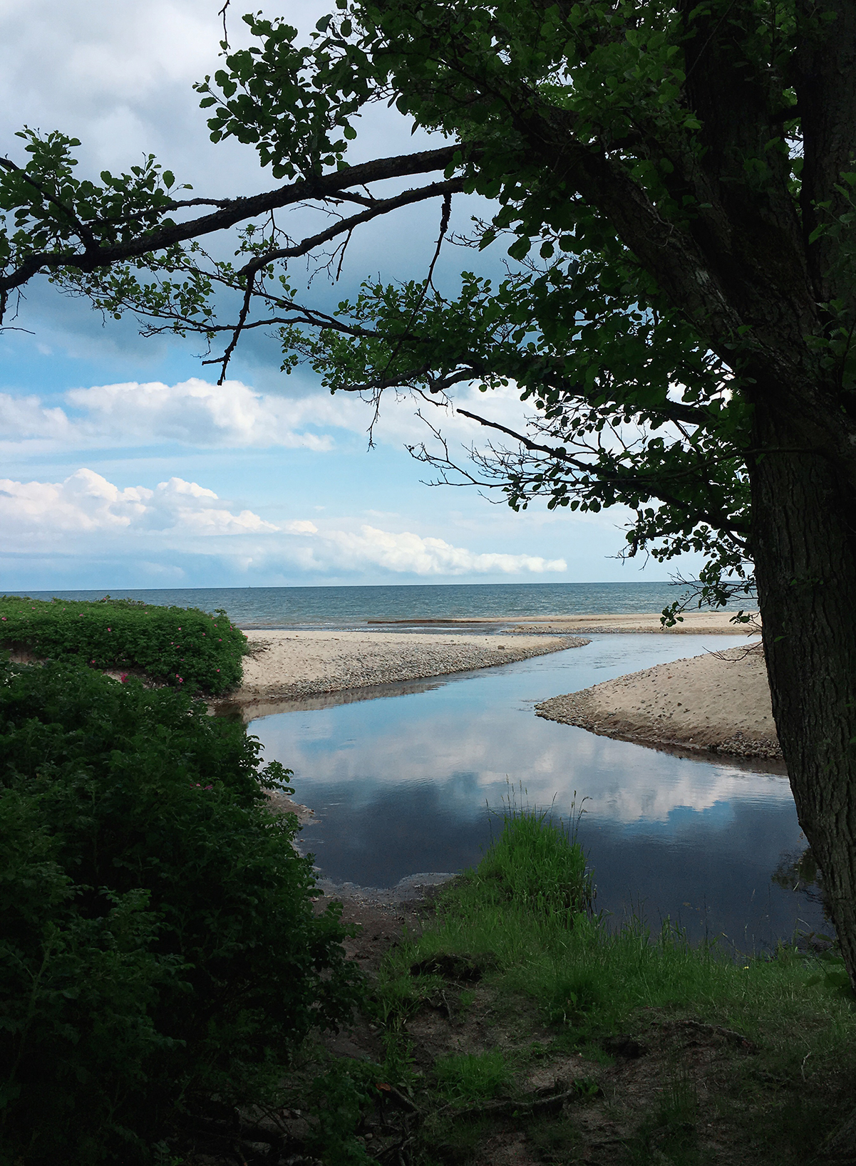 Where the river meets the sea at Havang beach