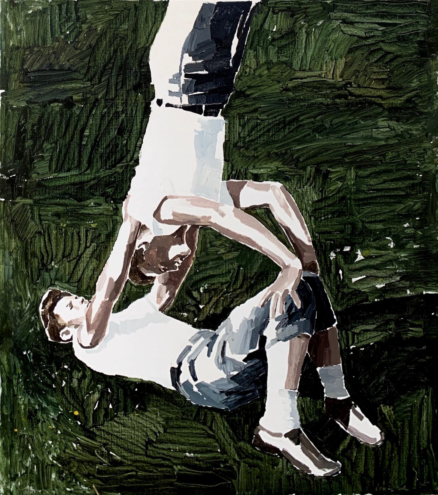 Clara Adolphs, ‘Upside Down’, 2019, oil on linen, 115 x 102 cm