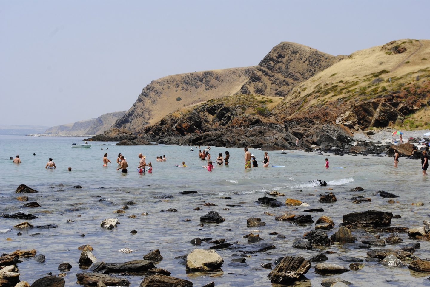 Swimmers at Second Valley