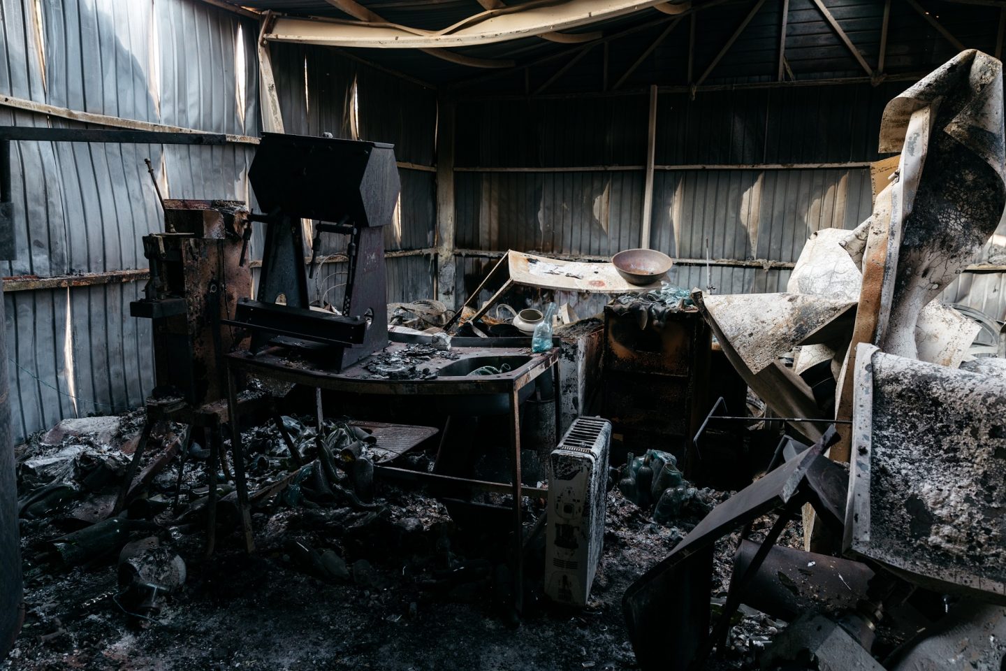 Tilbrook Estate was badly damaged in the 20 December Adelaide Hills bushfires