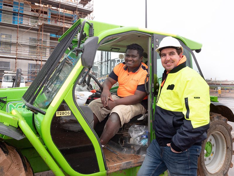 George Flomo The young refugee building a future through local construction projects ...
