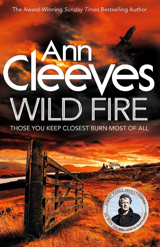 Cover from Anne Cleeves' 'Wild Fire'