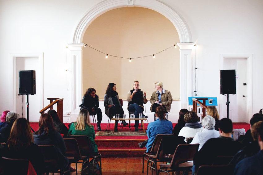 Panellists at a 2017 Mary Lee Exchange (Photo: elle ds photography)