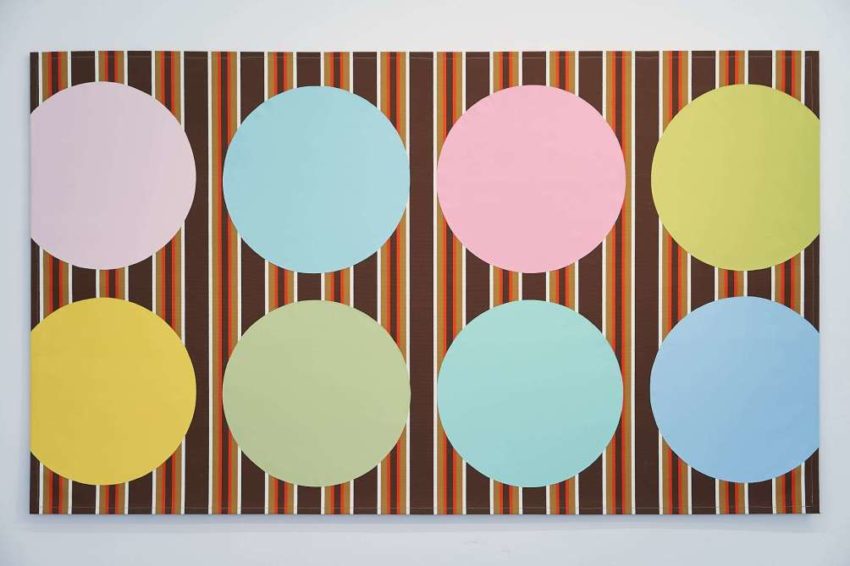Matt Huppatz, ‘High Society 2 (Sir Thomas and Lady Playford)’ 2019, Acrylic on awning canvas, 124.5 x 211.5 cm