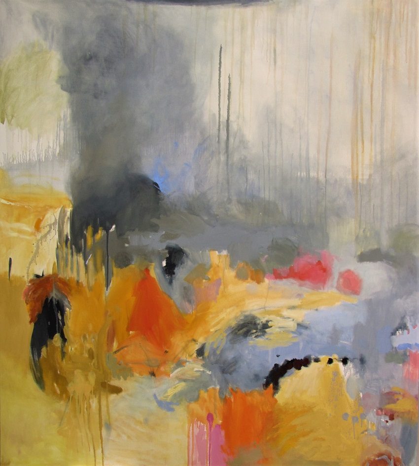 Cristina Metelli, End of the Dry, 2019, oil on canvaws, 152x137.5cm